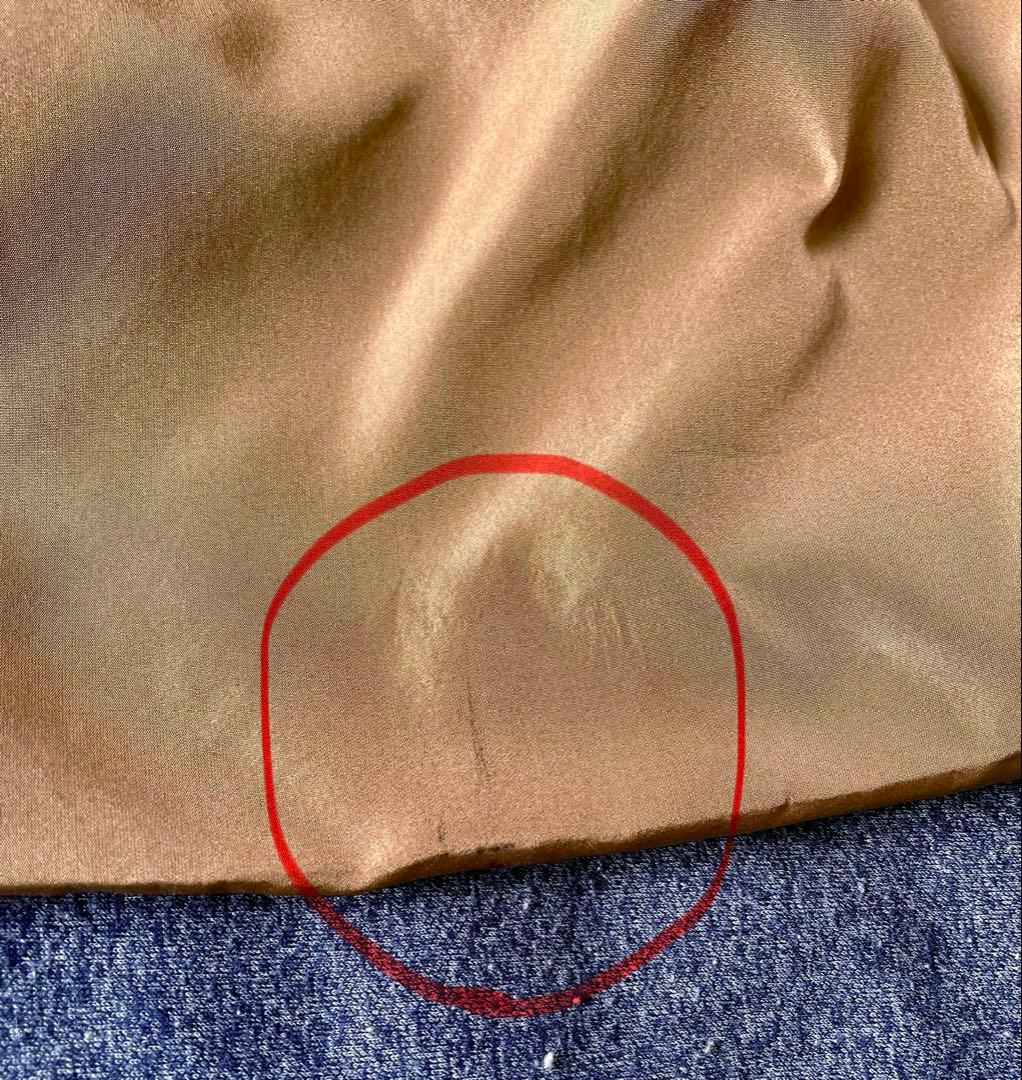 バルマン BALMAIN シルク コート ロング ファー付き 9号