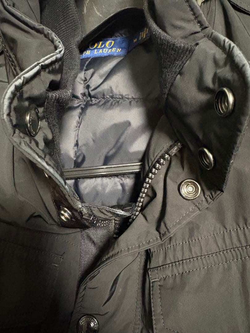 ポロラルフローレン　M-65型 ライトダウン ジャケット　Mサイズ　ブラック