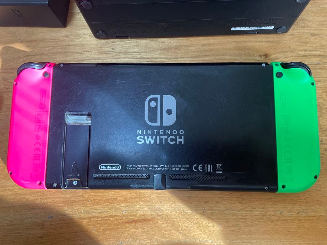 Nintendo Switch 本体 動作確認済み グリーン ピンク