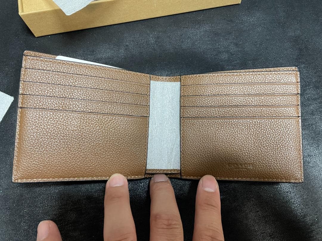 COACH メンズ 二つ折り財布/ キーホルダー ギフト セット 927