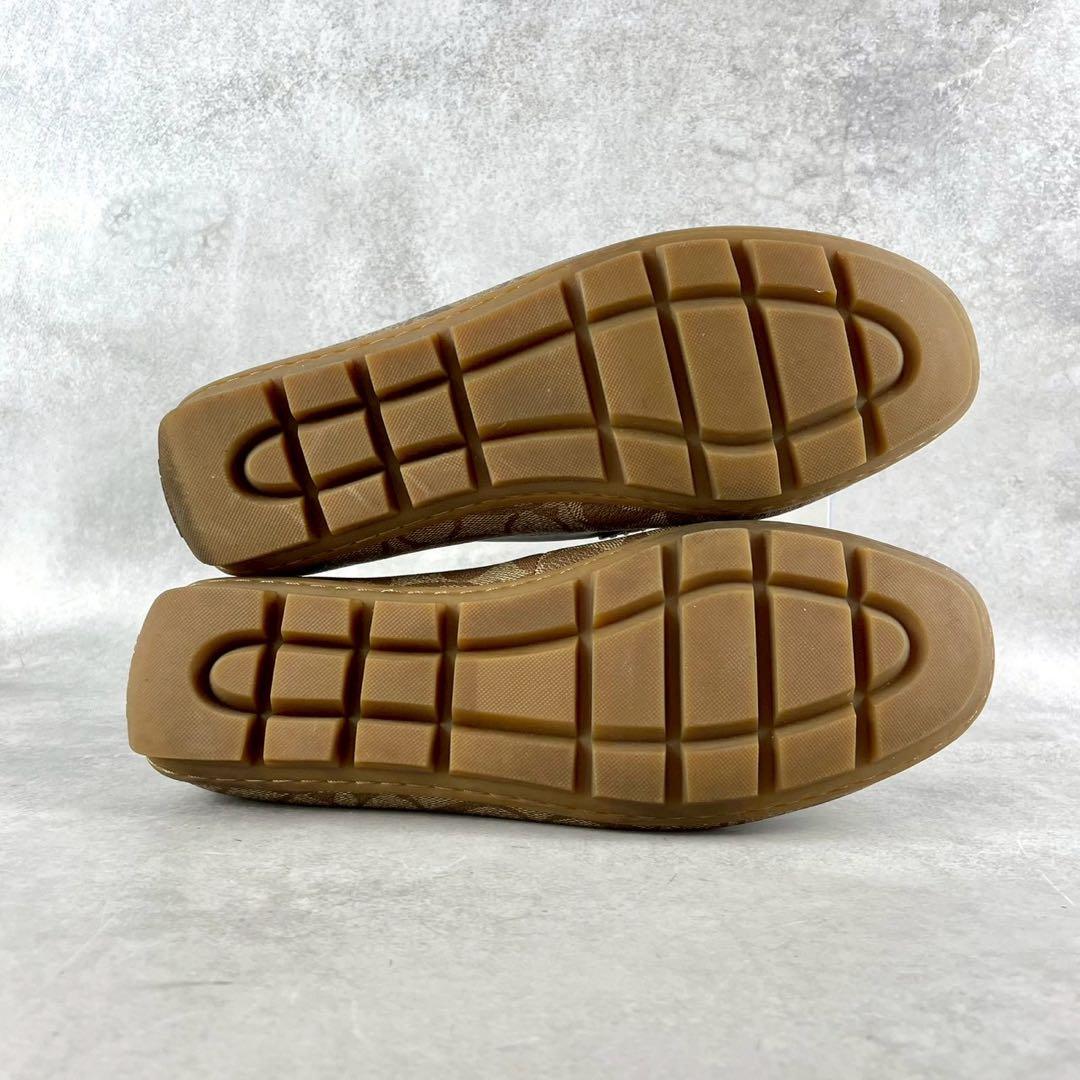 美品 COACH シグネチャー ローファー 靴 ホースビット 25.5 【185