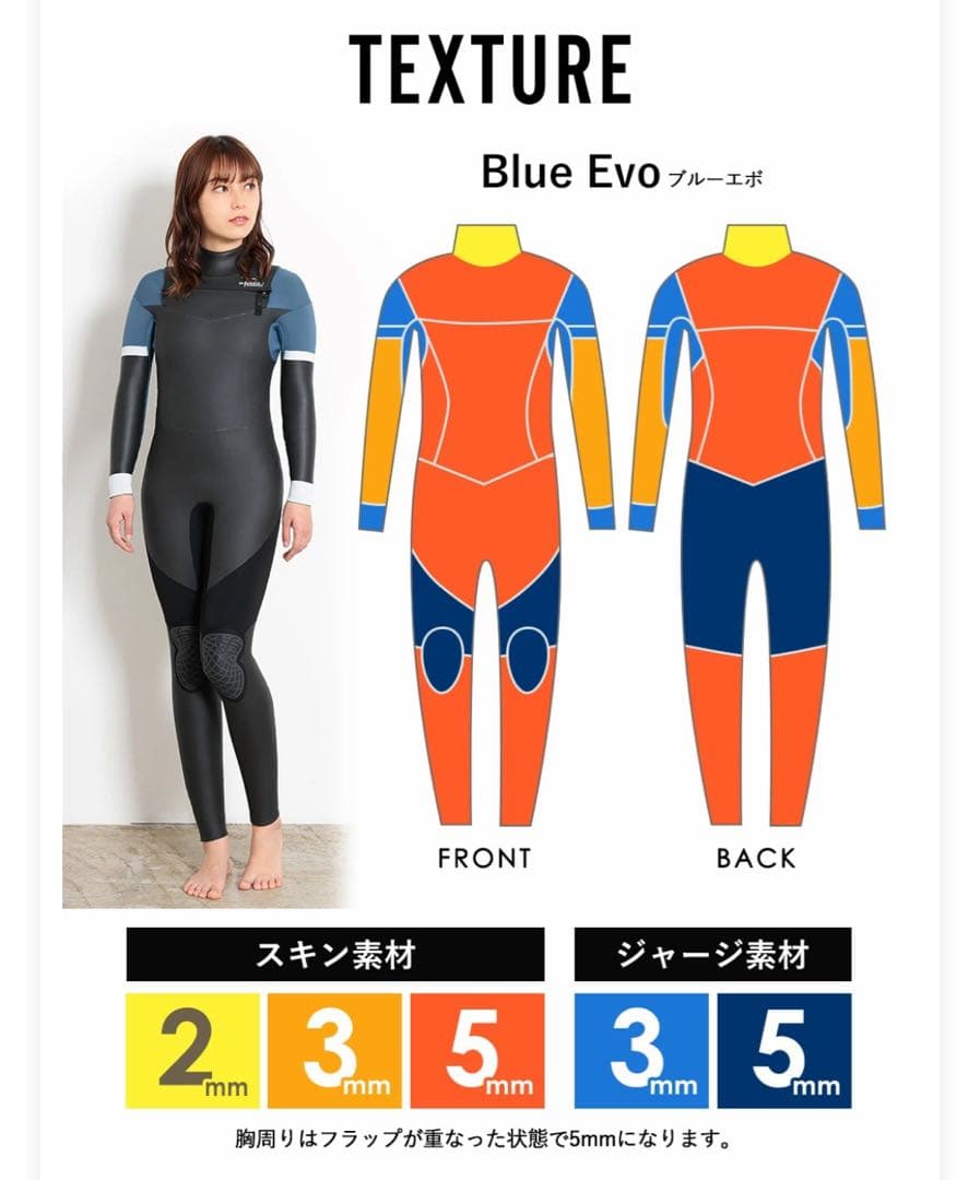 ウェットスーツ セミドライ