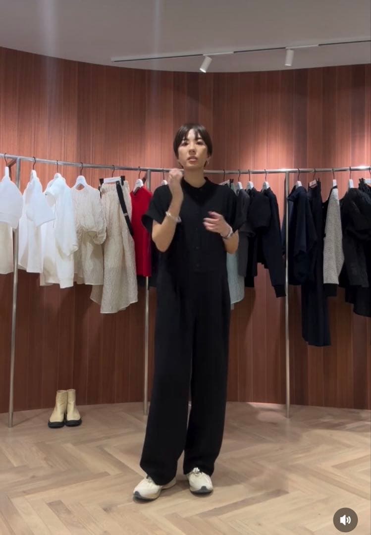 マチャット machatt ハーフスリーブオールインワン ブラック