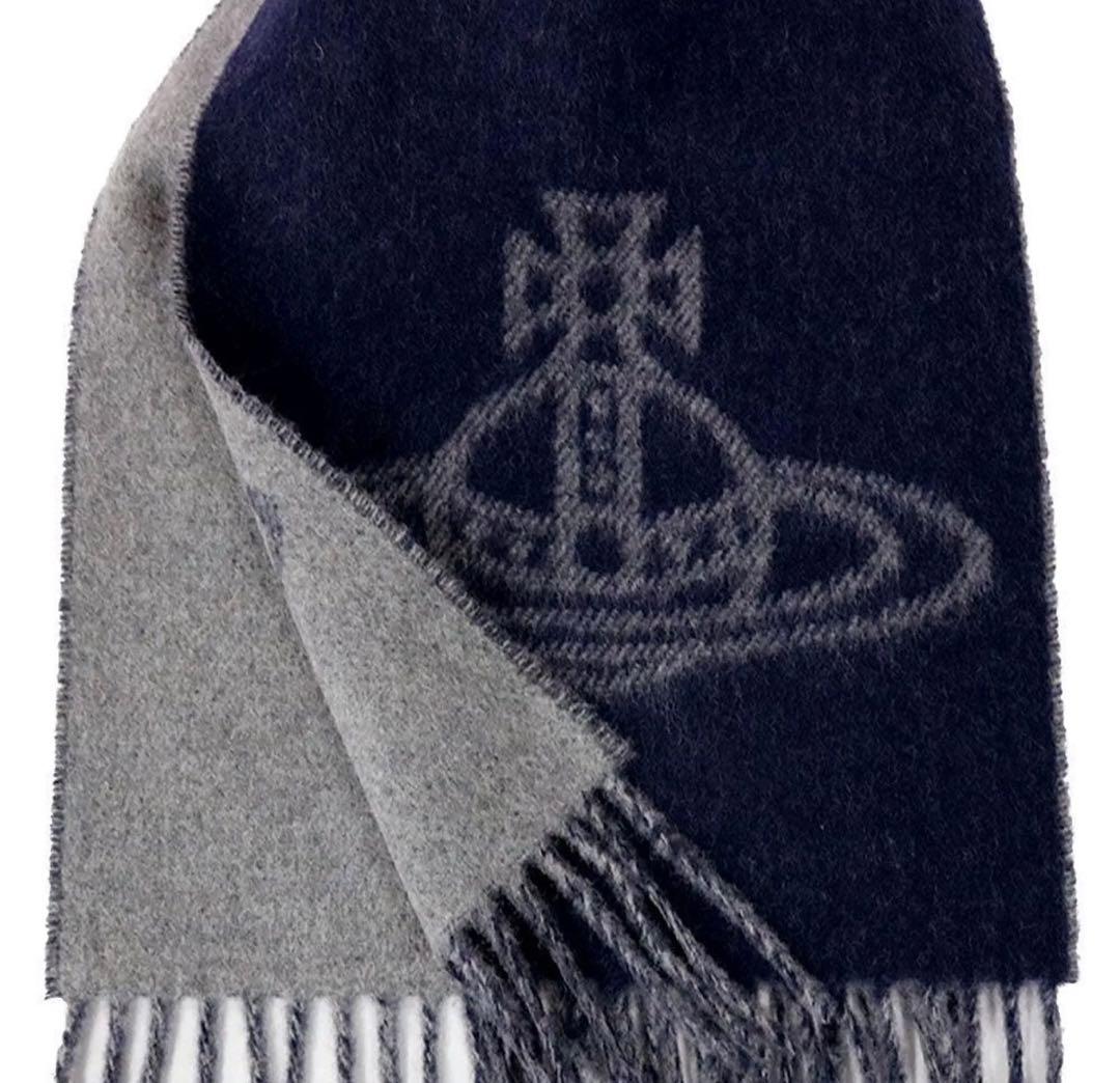 n*y様 Vivienne Westwood マフラー　ネイビー