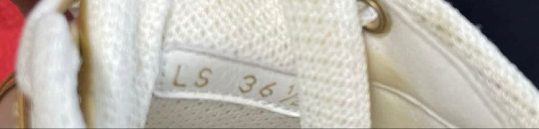 ディオールDior ディオールヴァイブ スニーカー白ゴールド36.5 23.5㌢