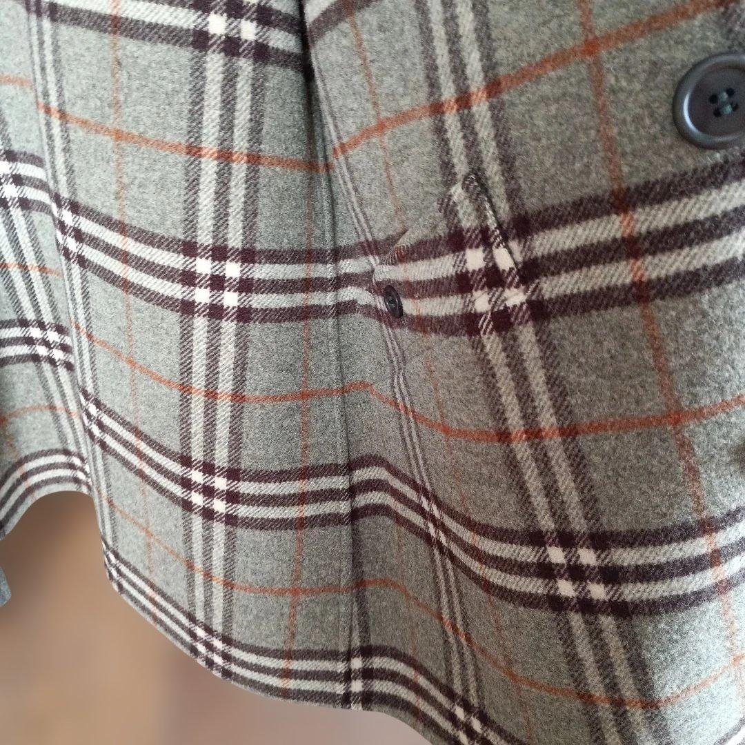 バーバリー　ピーコート　７号Sサイズ　カーキグリーン