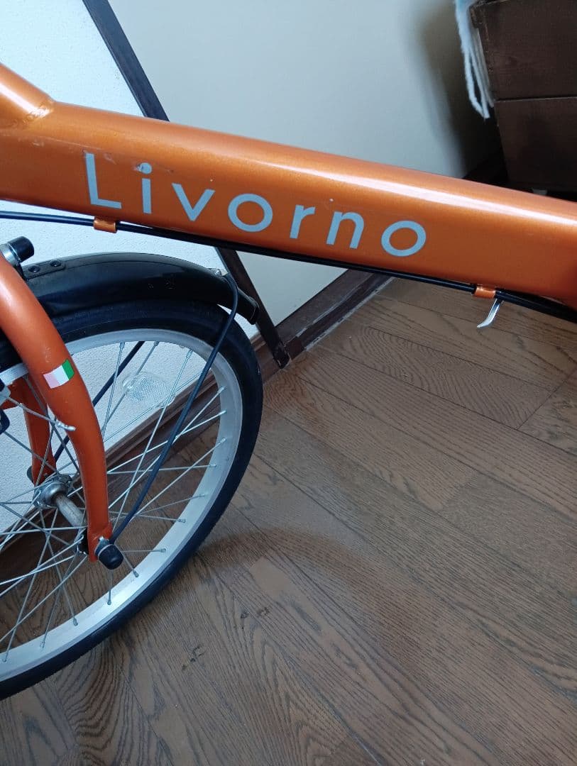Livorno 20インチ 折りたたみ自転車 オレンジ　ギアチェンあり