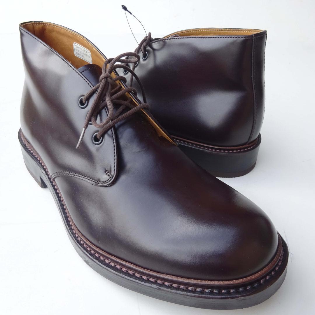 日本製新品廃盤ポロラルフローレン リーガル製 チャッカーブーツ 25.0EEE茶