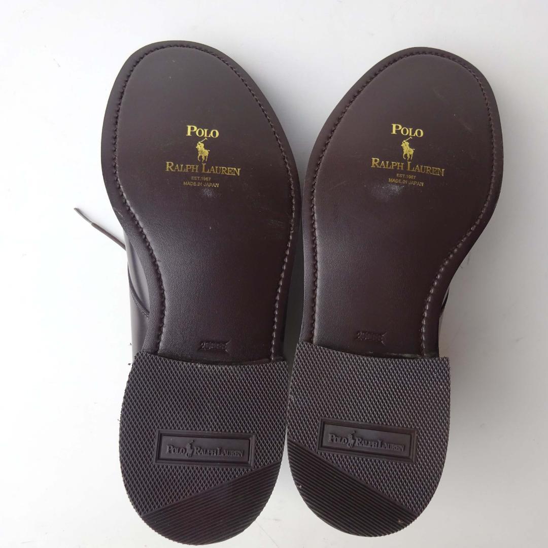 日本製新品廃盤ポロラルフローレン リーガル製 チャッカーブーツ 25.0EEE茶