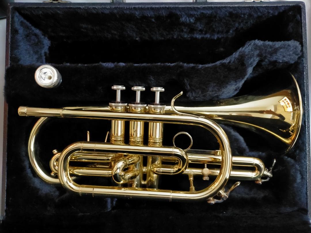 g*a様 【ベル傷あり】マルカート コルネット本体 ゴールドラッカー ケース付き