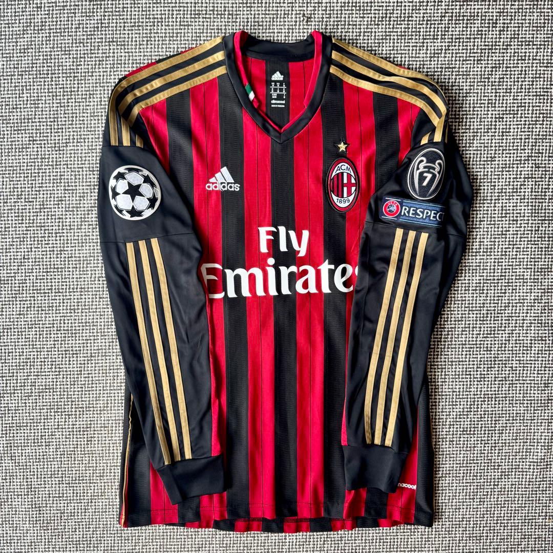 【長袖×フルパッチ仕様】マリオ・バロテッリ ＃４５ ACミラン １３／１４（H）