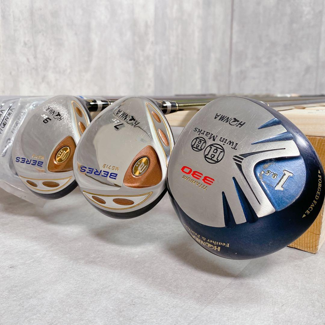 T191 ホンマ ゴルフクラブ メンズ フルセット R 黒 初心者 練習 入門