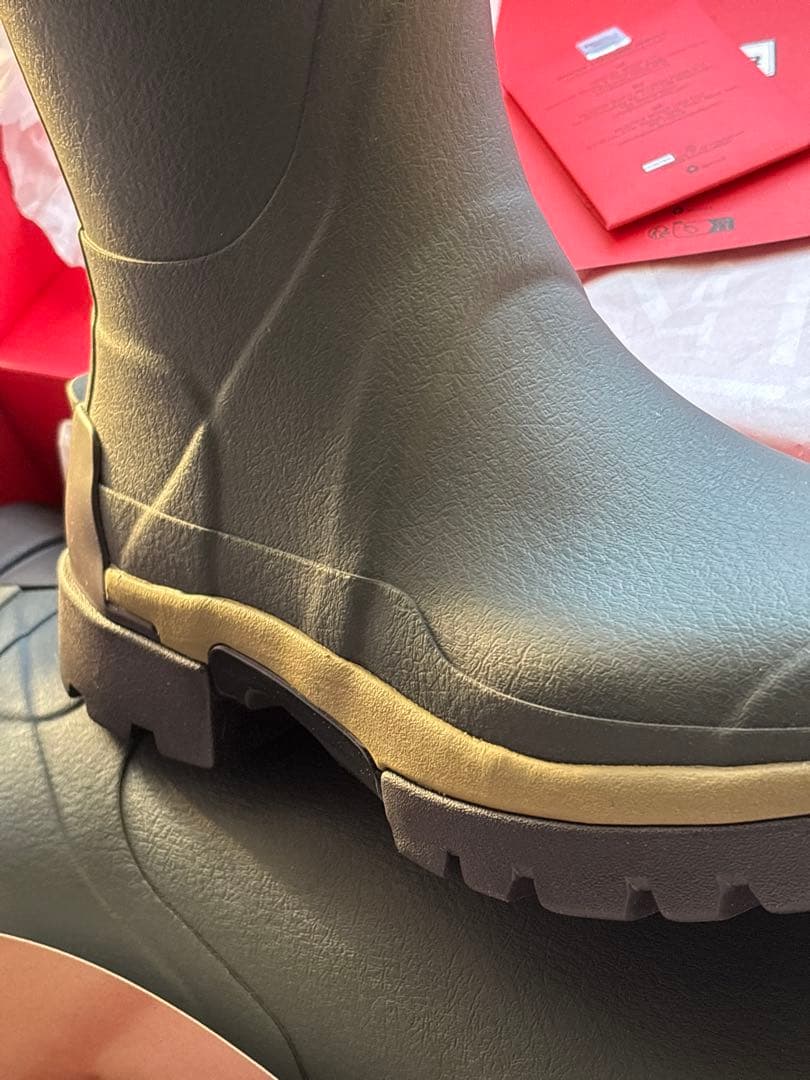 新品未使用 HUNTER バルモラル ロングブーツ UK8 ダークオリーブ