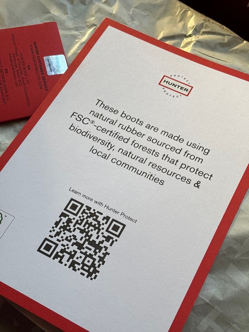 新品未使用 HUNTER バルモラル ロングブーツ UK8 ダークオリーブ