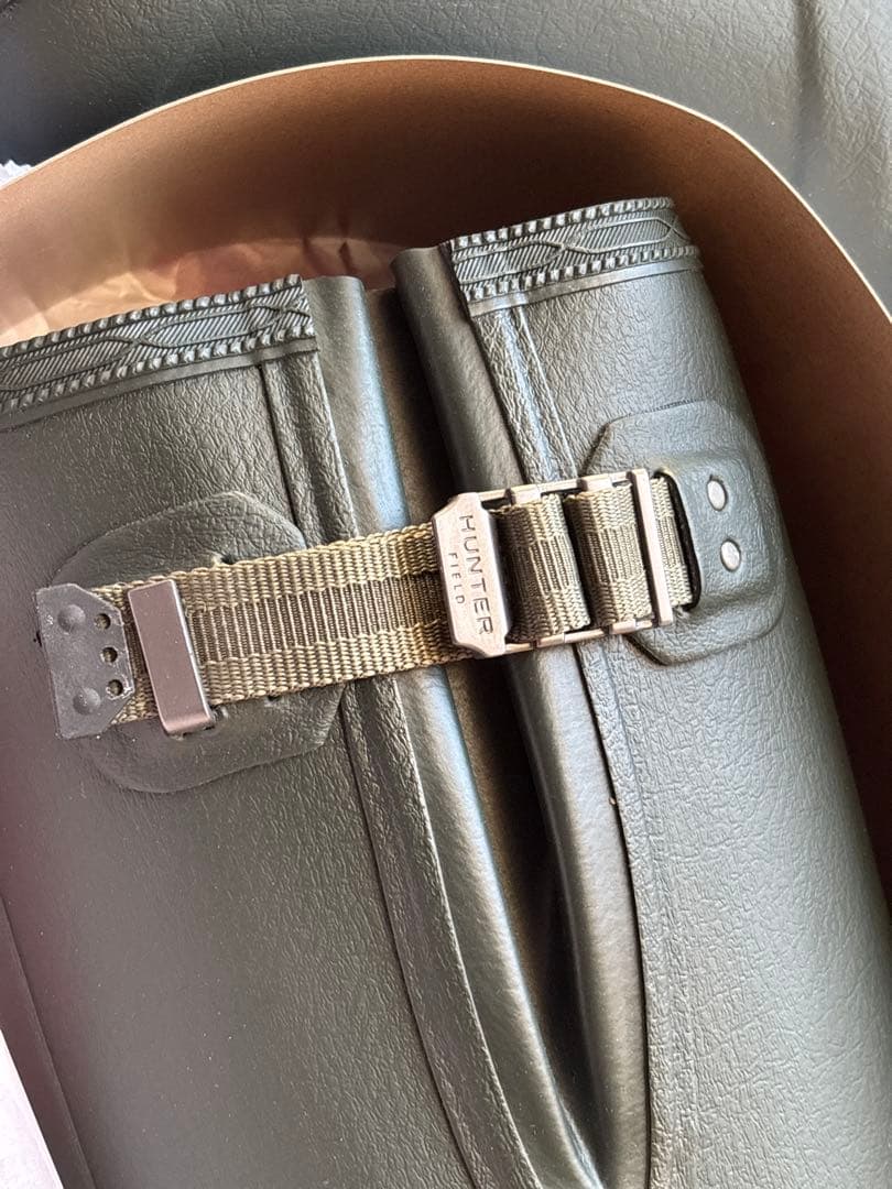 新品未使用 HUNTER バルモラル ロングブーツ UK8 ダークオリーブ