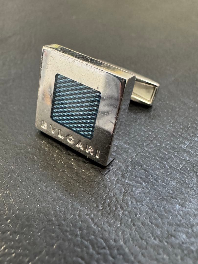 BVLGARI ネイビー カフリンクス