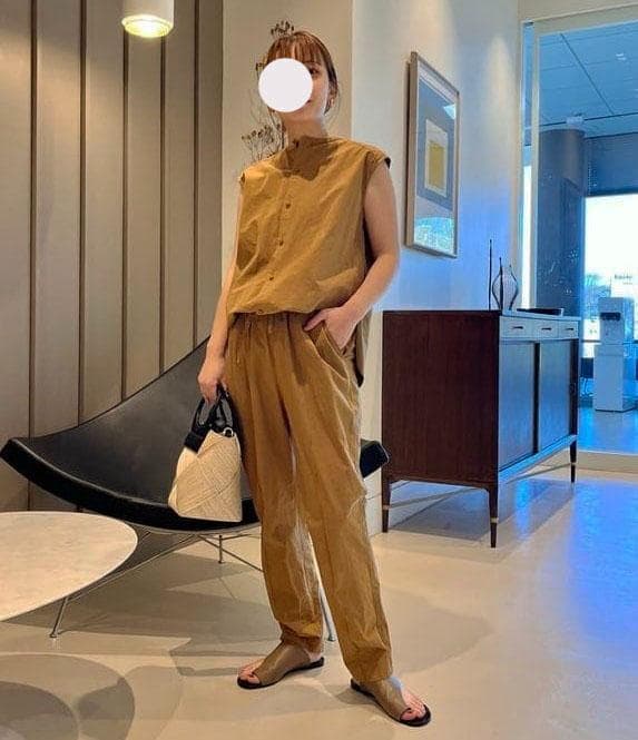 美品【AK+1】3,2万 デミルクスビームス キャメルのオールインワン B561