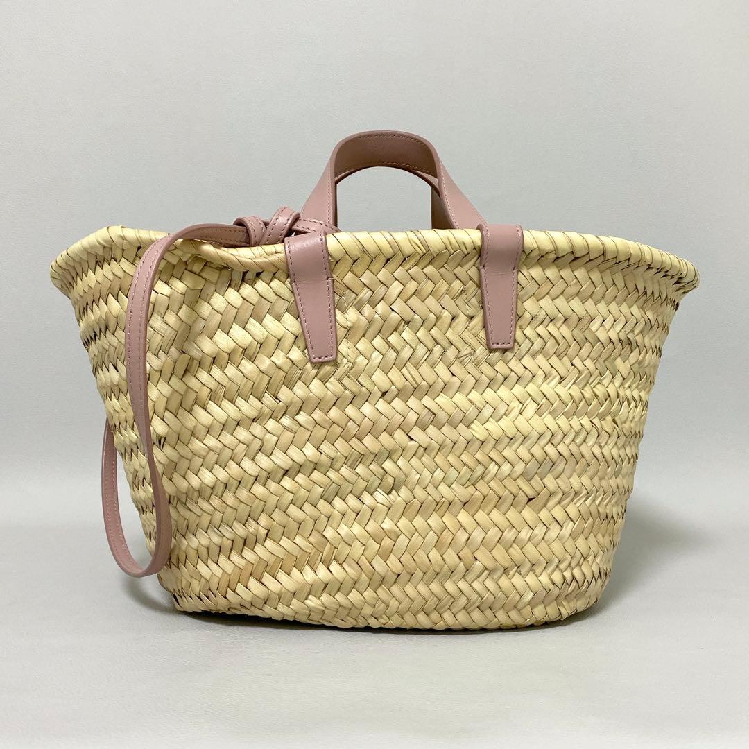 CELINE / ティーントリオンフ クラシックパニエ かごバッグ ピンク