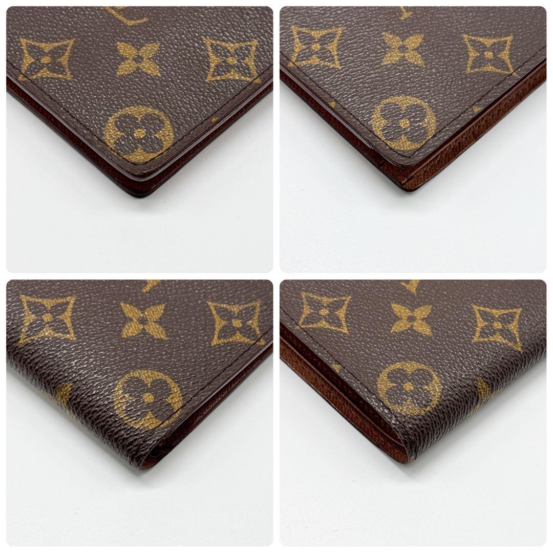 ルイヴィトン モノグラム ポルトフォイユ マルコ 二つ折り財布 ブラウン 財布