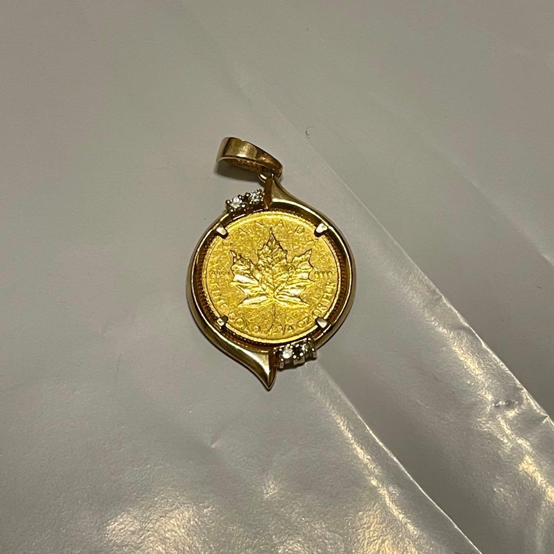 ペンダントトップ チャーム 9999 1/4 oz 24k 18k 金 ゴールド