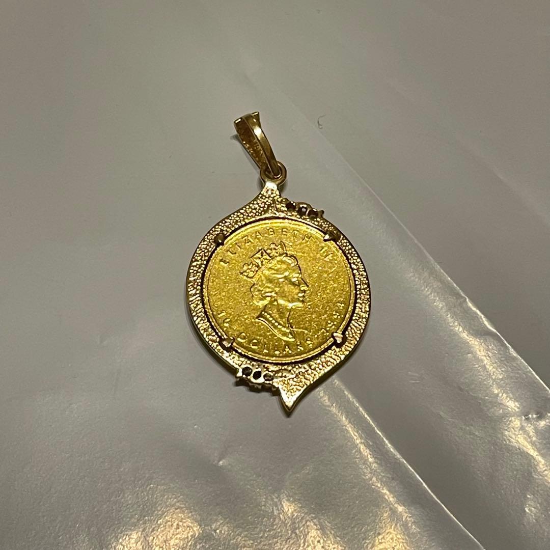 ペンダントトップ チャーム 9999 1/4 oz 24k 18k 金 ゴールド