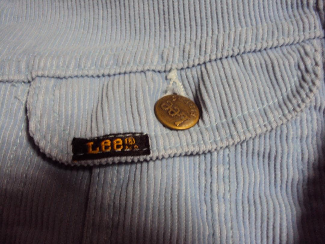 70S LEE アイスブルー コーデュロイ　S～M位　 JKT　薄い水色