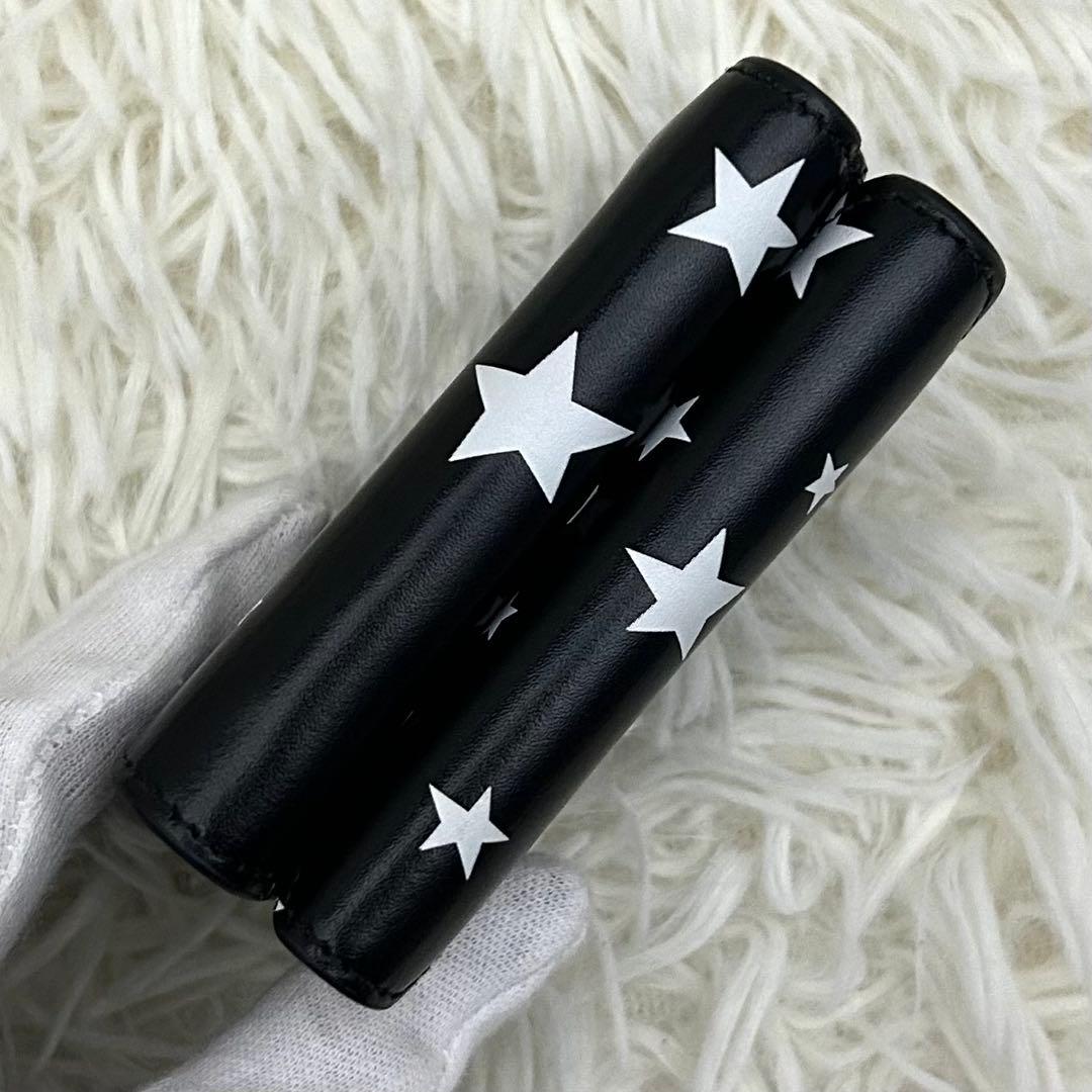 【美品】BALENCIAGA 三つ折り財布 ミニウォレット ブラック×ホワイト