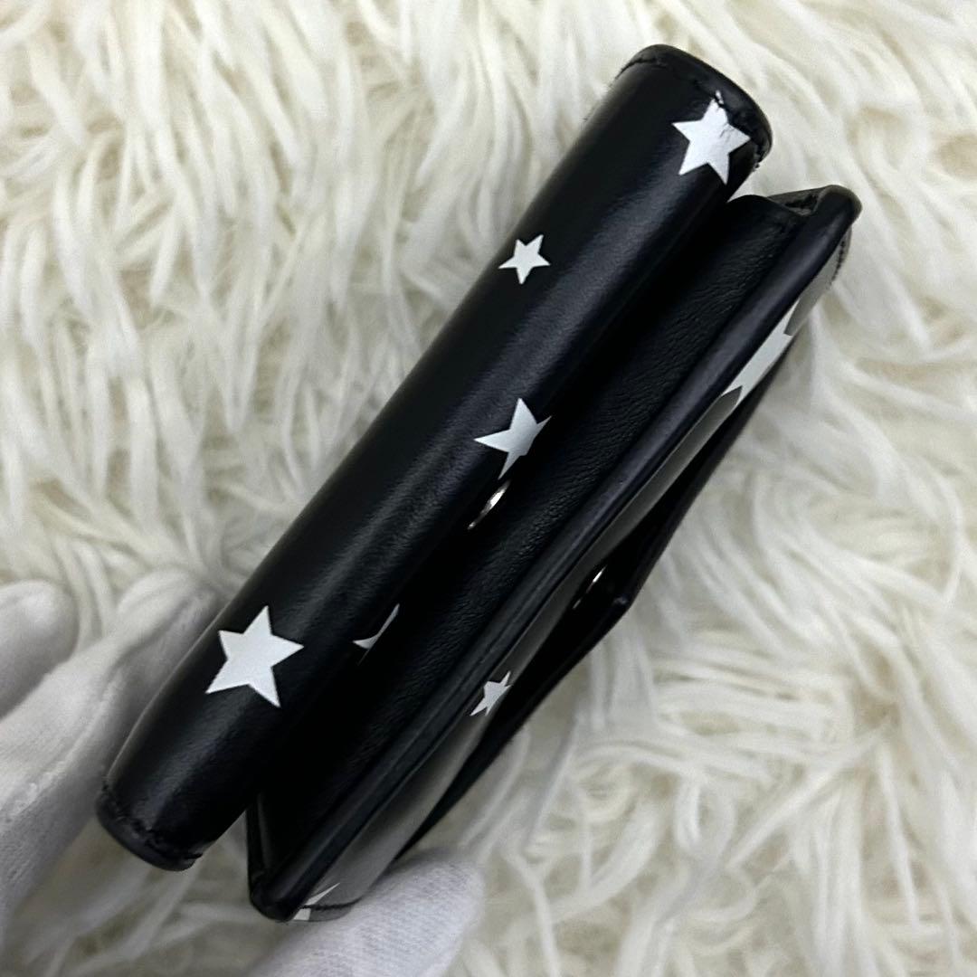 【美品】BALENCIAGA 三つ折り財布 ミニウォレット ブラック×ホワイト