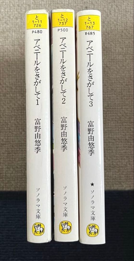 【当時物初版】アベニールをさがして①②③ 富野由悠季 ソノラマ文庫