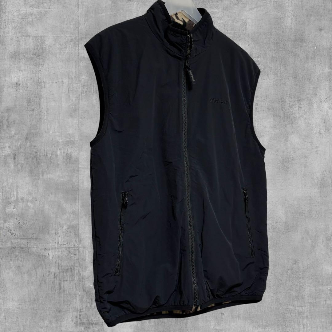 グラミチ リバーシブル ナイロンベスト M 黒 TribalTerra