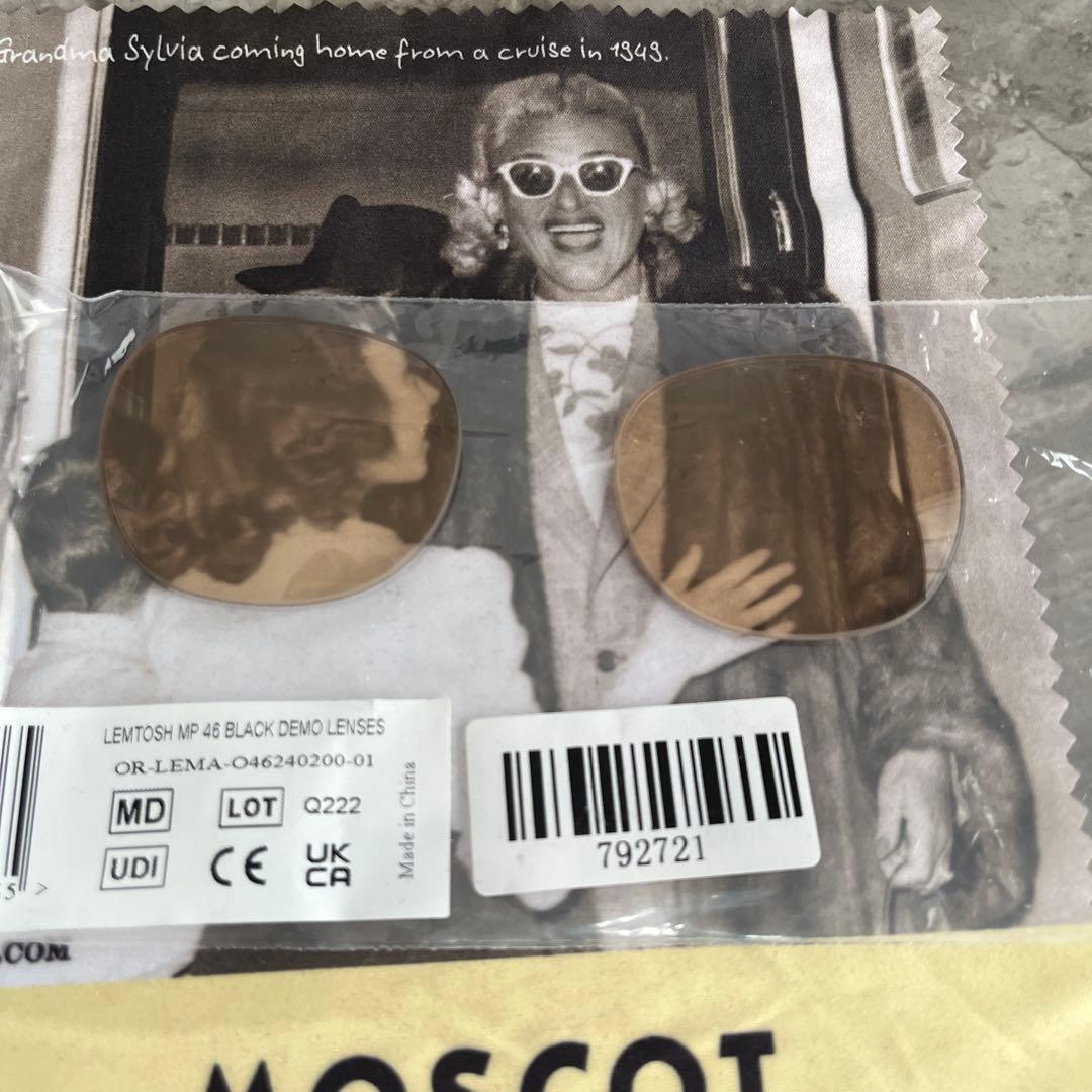 モスコット　MOSCOT レムトッシュ　ブラック　46 ノーズパッド