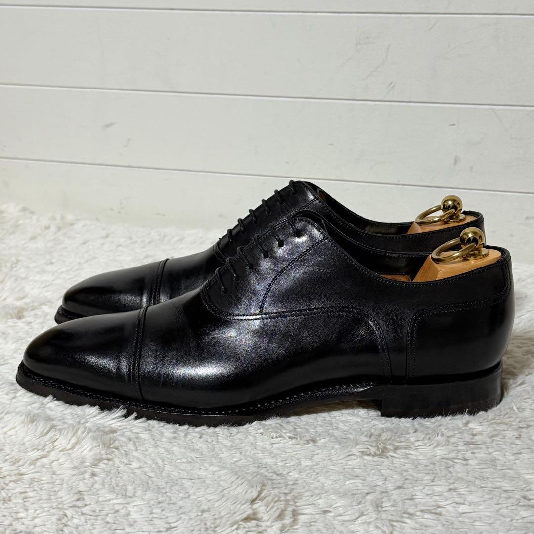 ⭐️極美品⭐️　santoni　ビジネスシューズ　ストレートチップ　ブラック