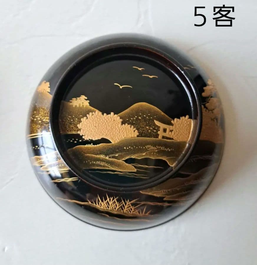 蓋付き 菓子椀 5客 煮物椀　骨董品