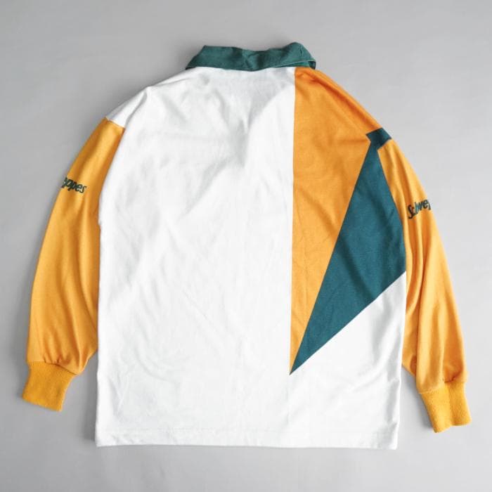 古着 90sビンテージ リーボック オーストラリア ワラビーズ ラガーシャツ M