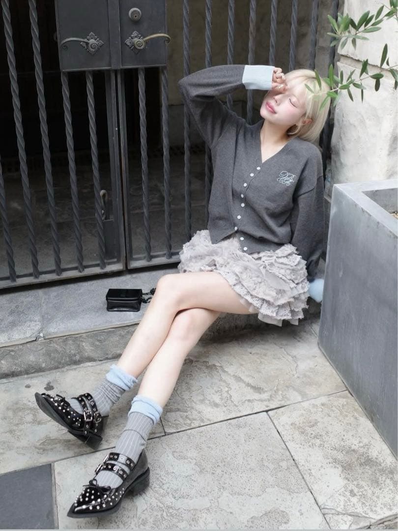 royelma♡Darich♡ダブルベルトフラットシューズ　Lサイズ