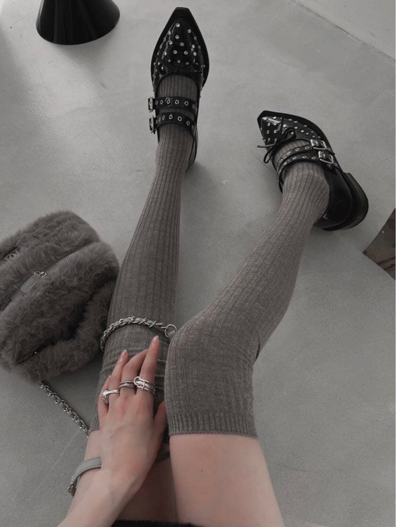 royelma♡Darich♡ダブルベルトフラットシューズ　Lサイズ