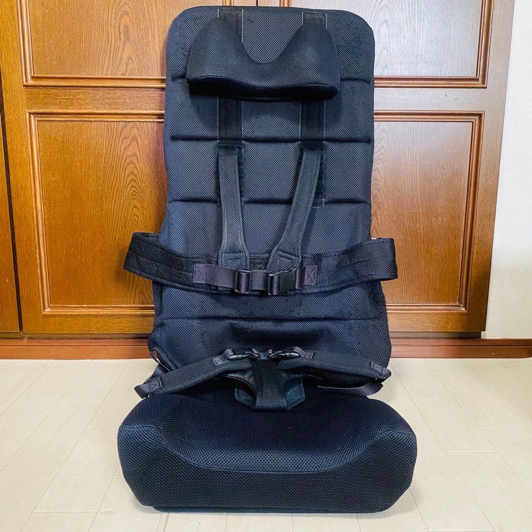 カーシート STD Mサイズ 障がい児 きさく工房 ブラック 車載用姿勢保持具