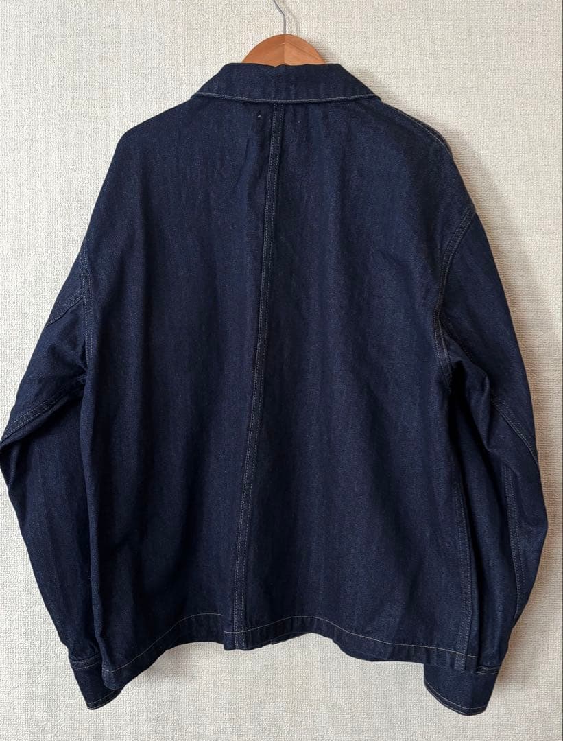 【かぐれ】『ユニセックス』デニムカバーオール インディゴブルー サイズ1