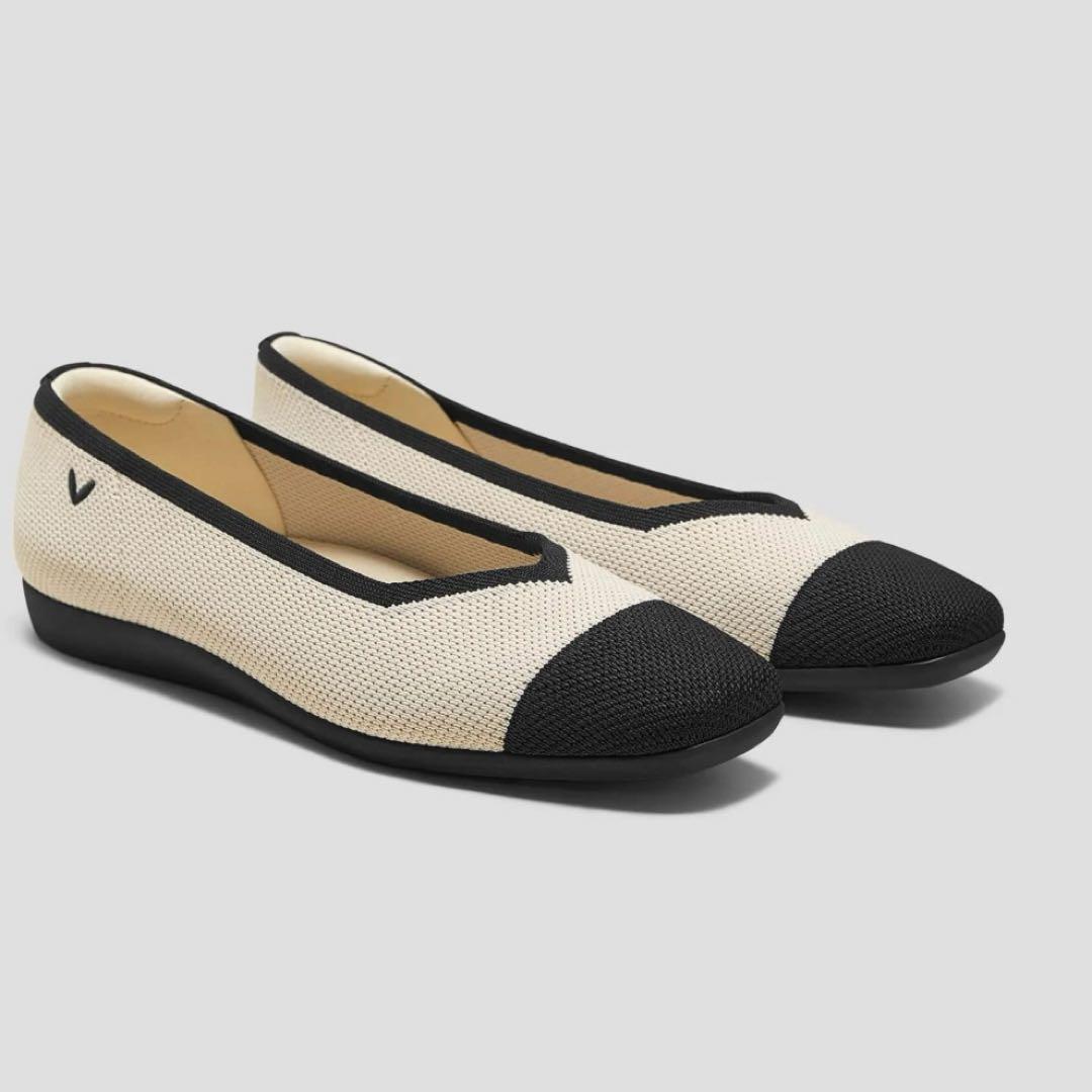 VIVAIA スクエアトゥ超軽量 フラットシューズ