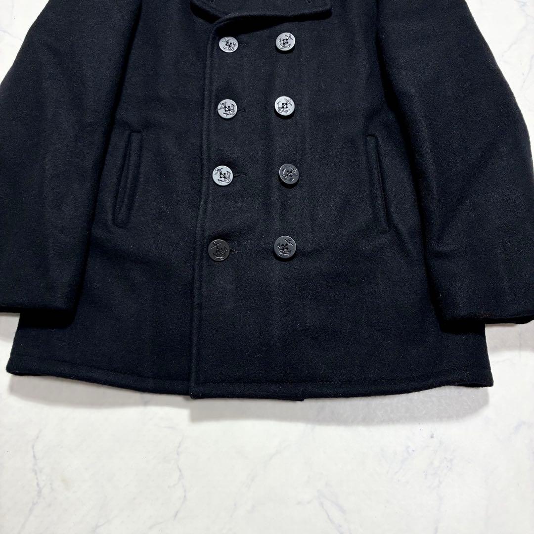 超希少(46)✨Schott ピーコート 740 ウール 近年 ブラック