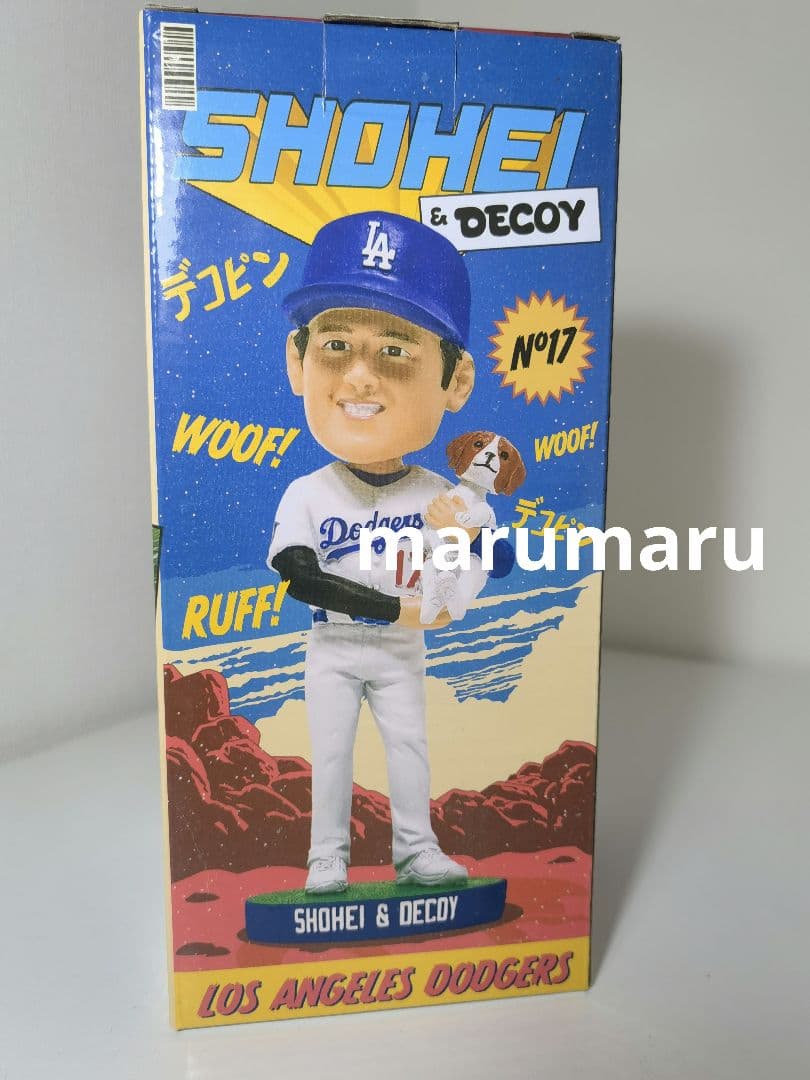 [本物]8月28日来場者限定 大谷翔平&デコピン ゴールド 金色 ボブルヘッド