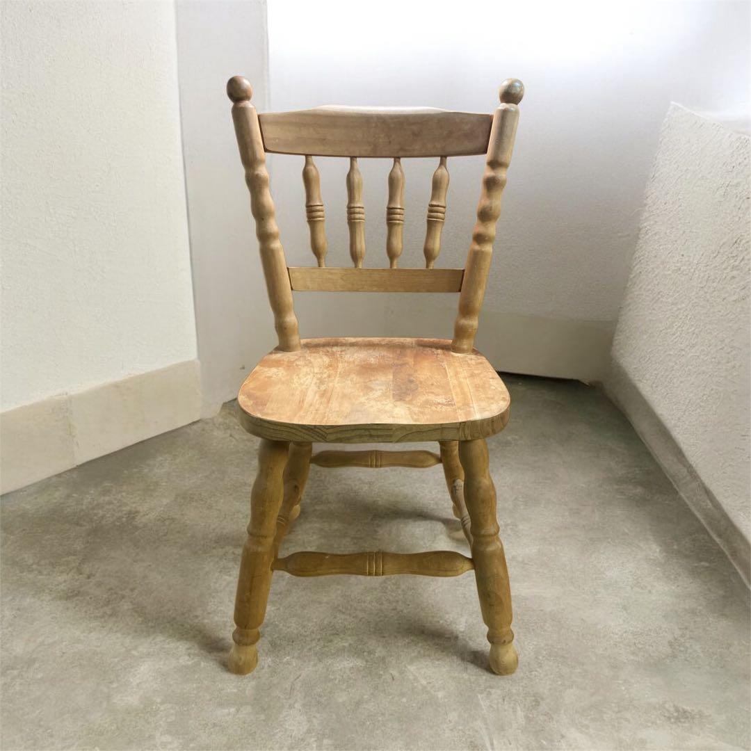 椅子　ヴィンテージ　ダイニングチェア　カフェチェア　剥離