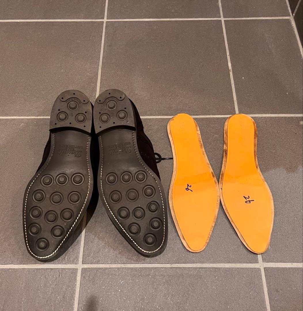 三陽山長　鷲六郎　濃茶　スエード 26.0cm