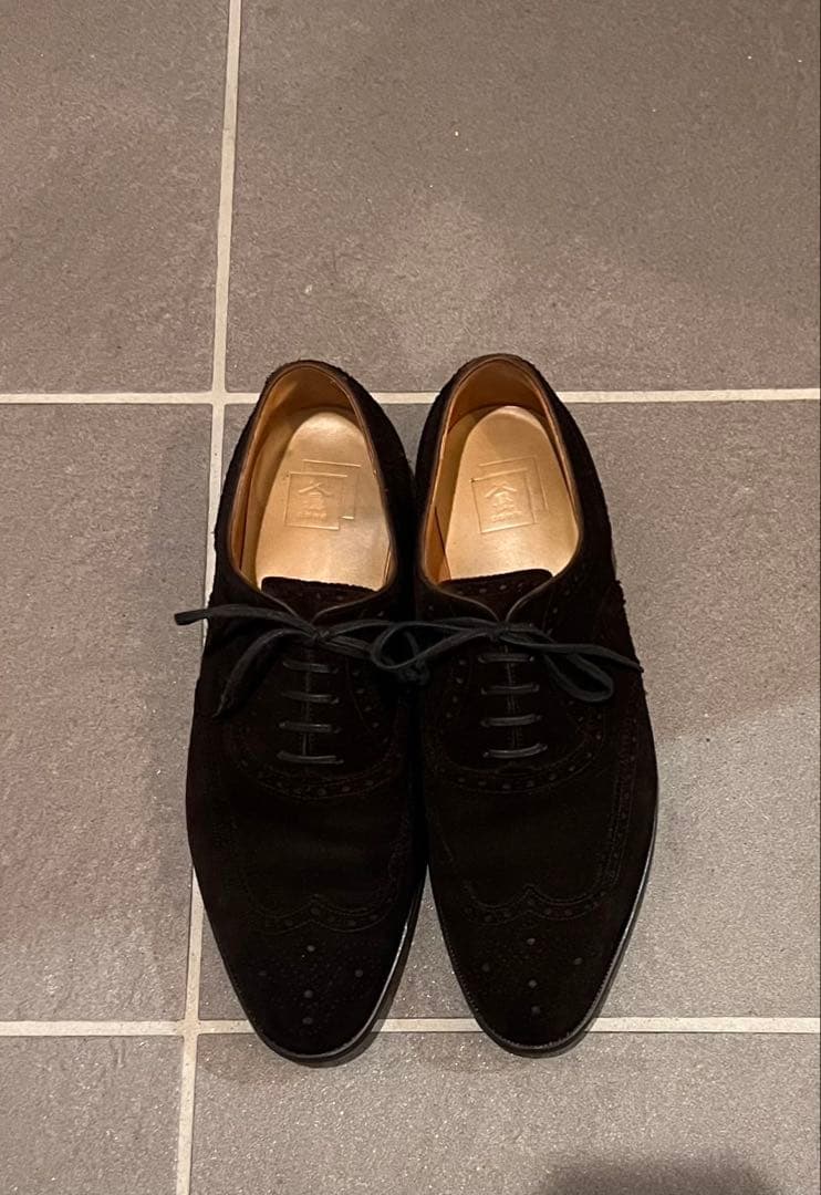 三陽山長　鷲六郎　濃茶　スエード 26.0cm