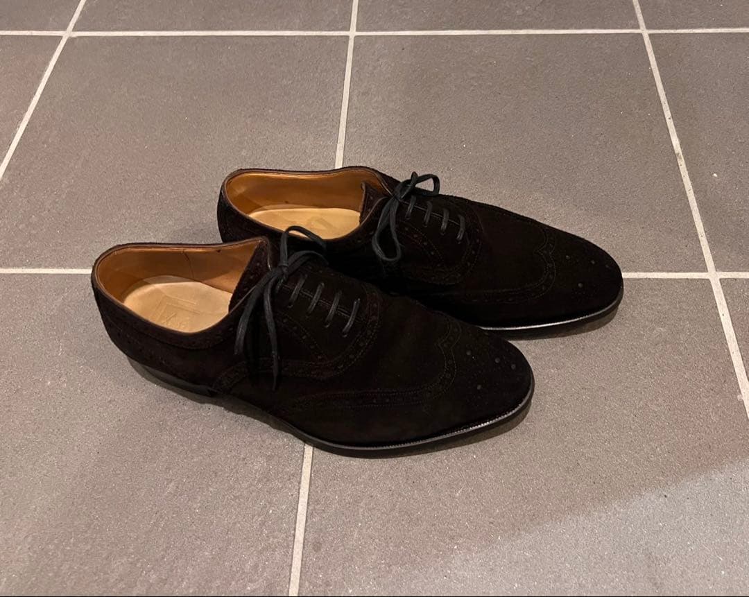 三陽山長　鷲六郎　濃茶　スエード 26.0cm