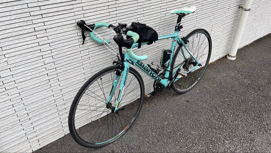 Bianchi ロードバイク 水色 ボトルホルダー付き　※送料込み