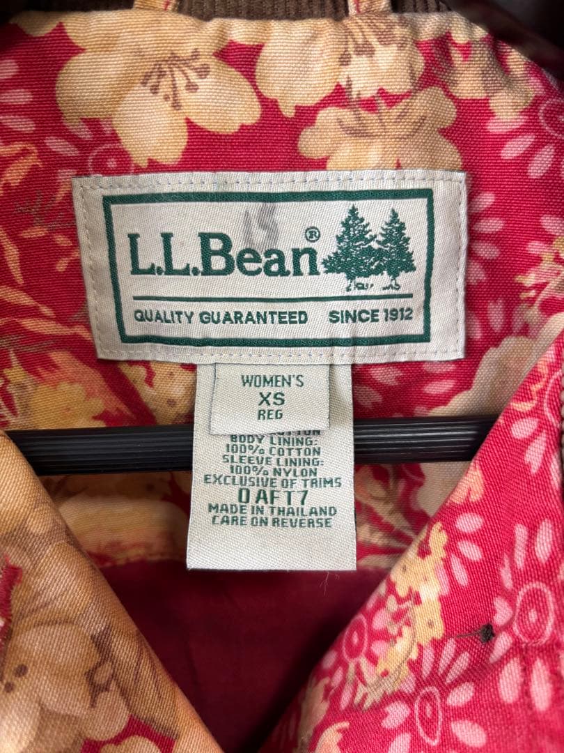 LL Bean Floral 花柄カバーオール バーンコートジャケットレディース