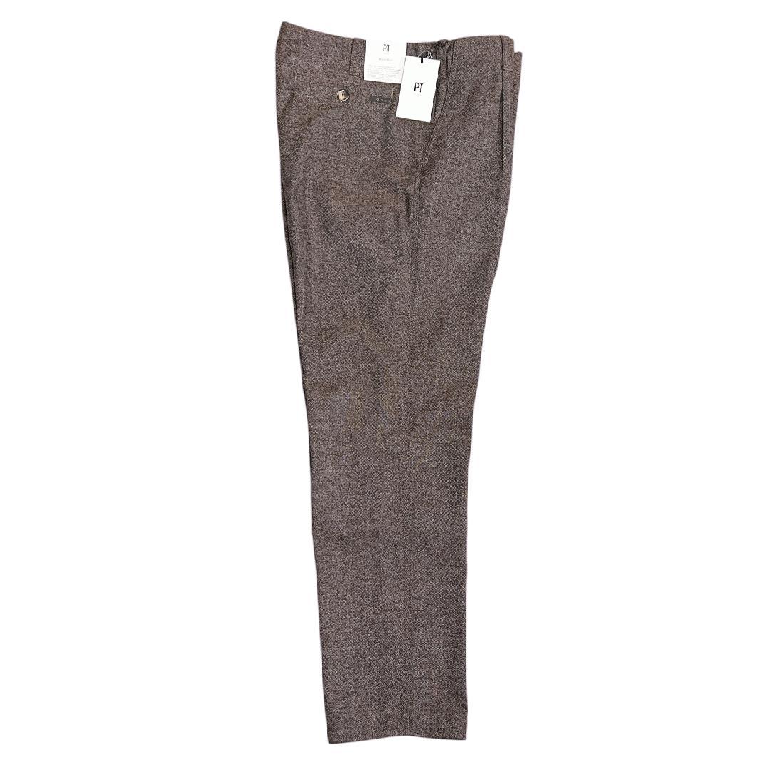 PT TORINO トリノ ウールスラックス 34 ブラウン系 WORN OUT