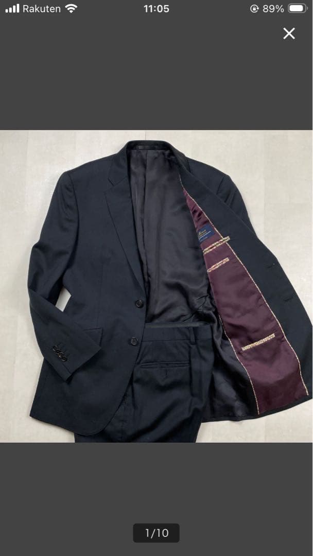 ☆美品 花柄　PaulSmith super120’s ウール100