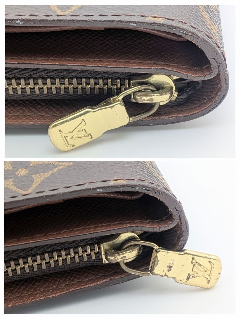 ルイヴィトン LOUIS VUITTON モノグラム コンパクトジップ 二つ折り